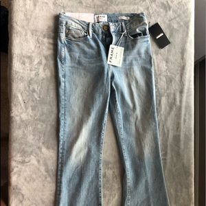 FRAME fringe cropped jeans